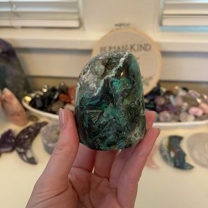 High Quality Druzy Chrysocolla free form